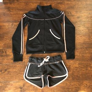 Adidas Women’s Track Jacket With Shorts.